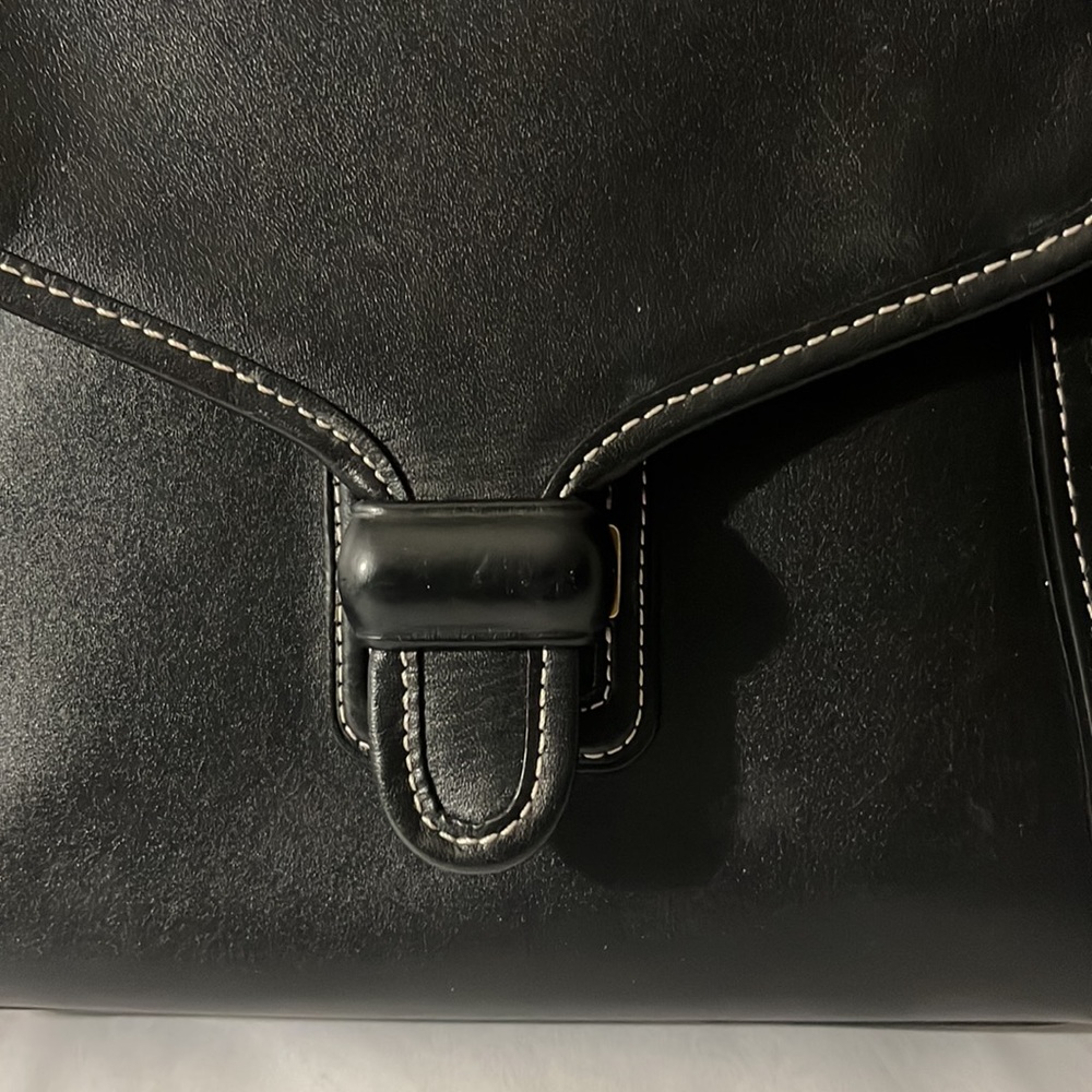 Coach Courier Carryall Black Glovetanned Leather Handle & Shoulder Bag - Picture 4 of 12